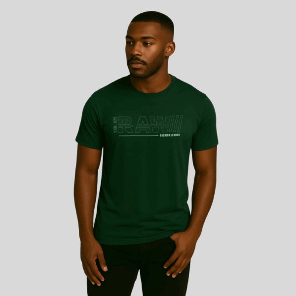 Four-Way Stretch Round Neck with Raw Silicone Print