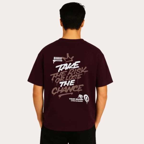 Four-Way Stretch Drop Shoulder with Bold Graphic Print